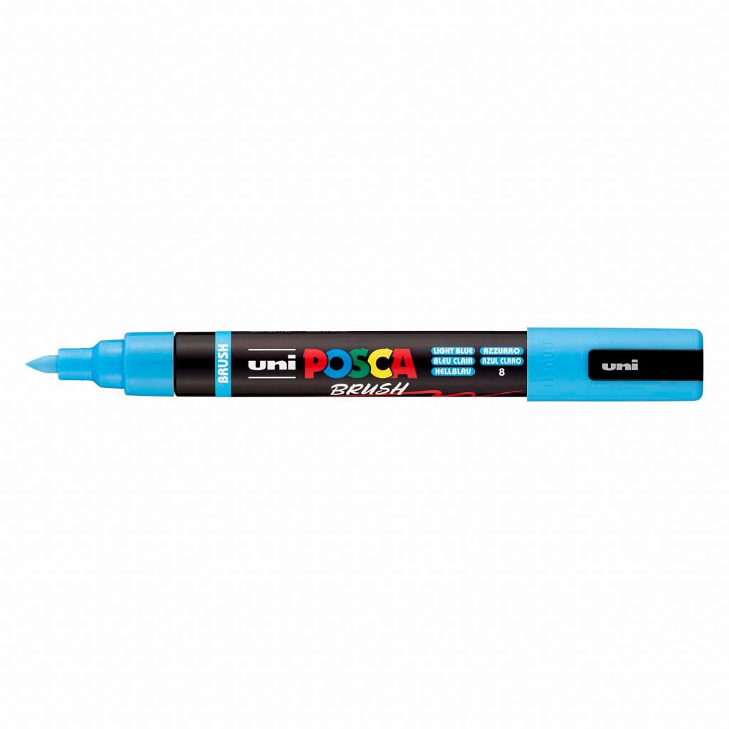 Marker Posca Brush PC-5BR Svetlo Moder