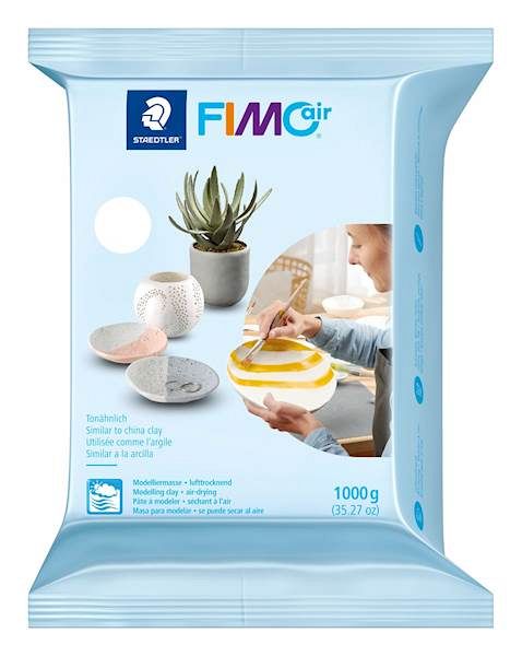Modelirna masa Fimoair Basic bela 1 kg