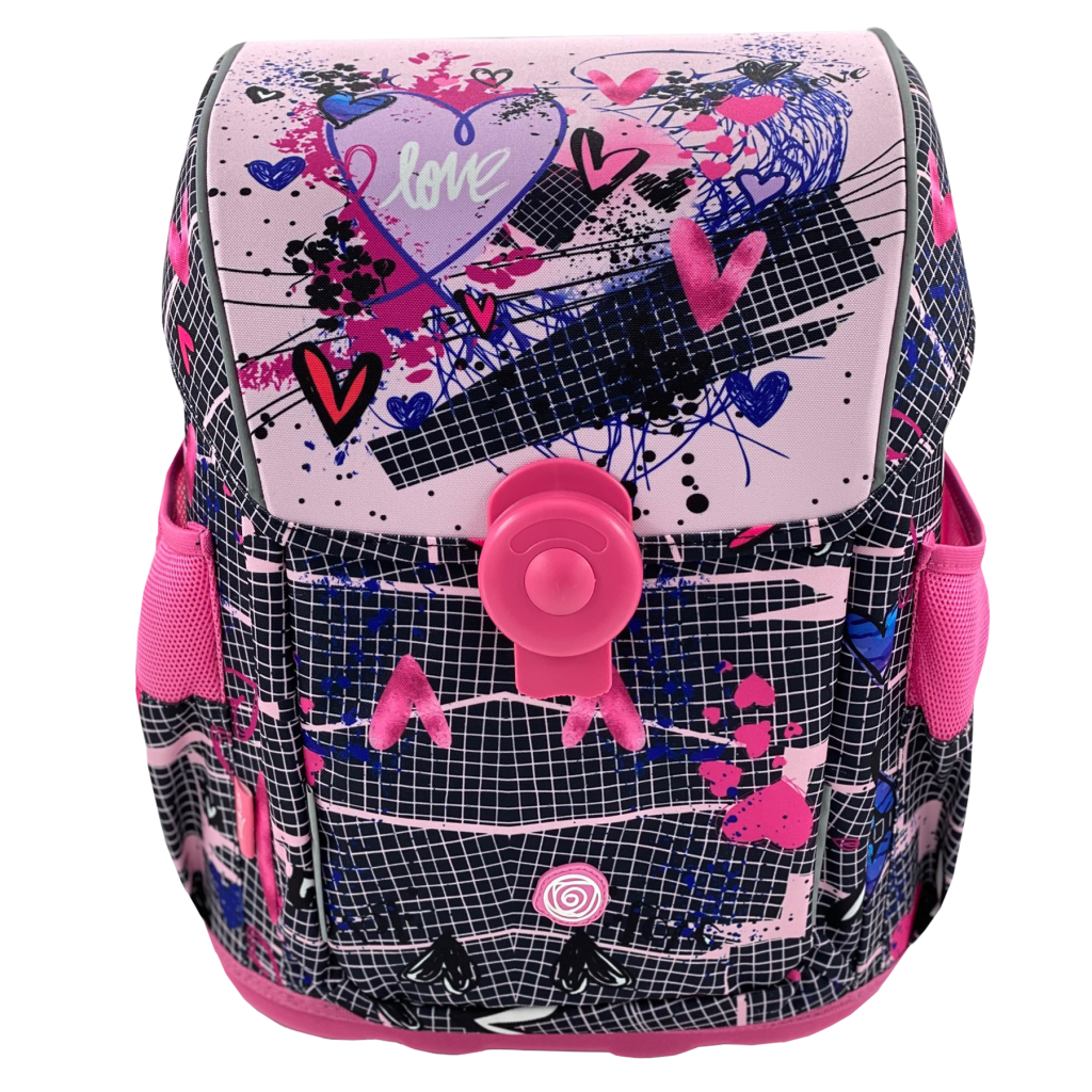 Šolska torba ABC Kaos Pink Love