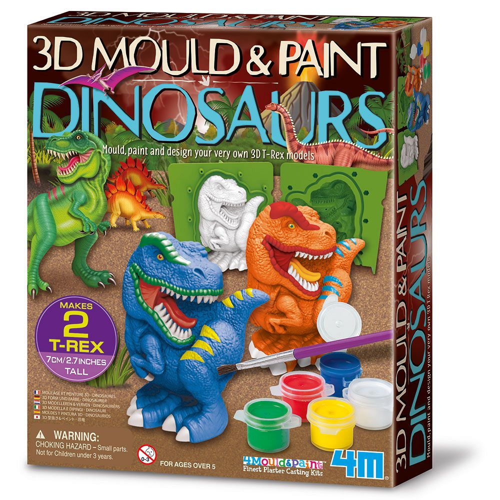 Kreativni set - Naredi in pobarvaj Dinozavre