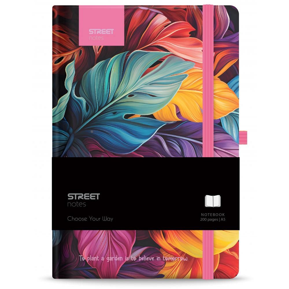 Notes z elastiko A5 Street Flowers petal