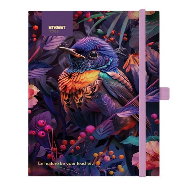Notes z elastiko A5 Street Animals Bird 96L