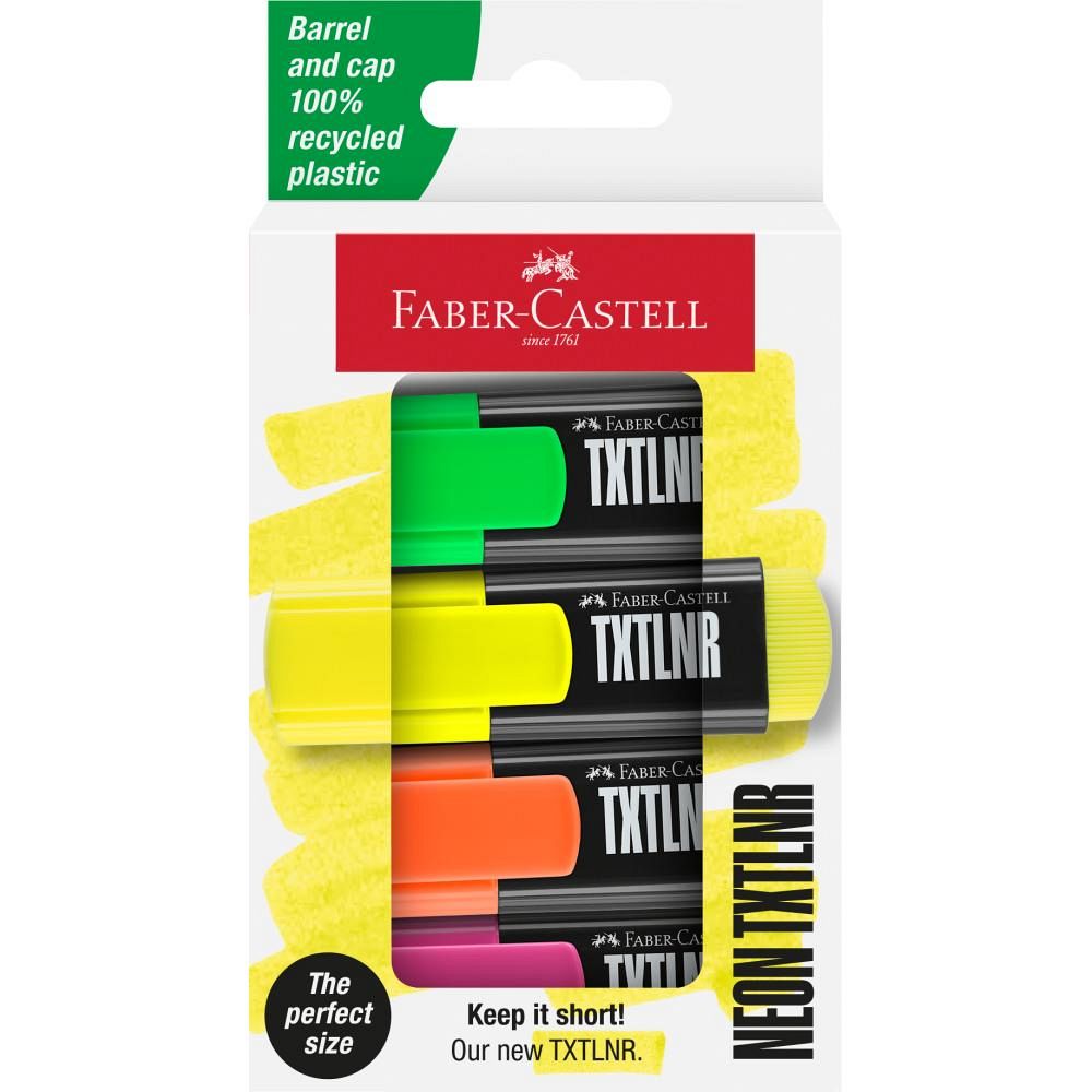 Označevalec teksta Faber-Castell Textliner 46 Neon set 4/1