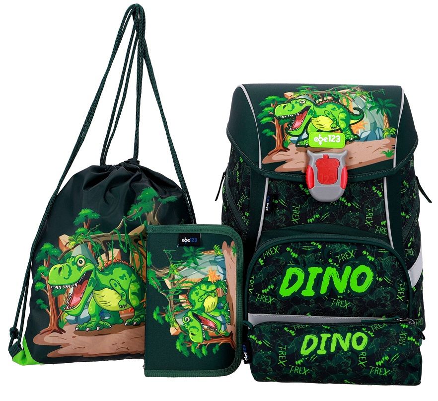 4-delni set za prvošolčke ABC123 Dino