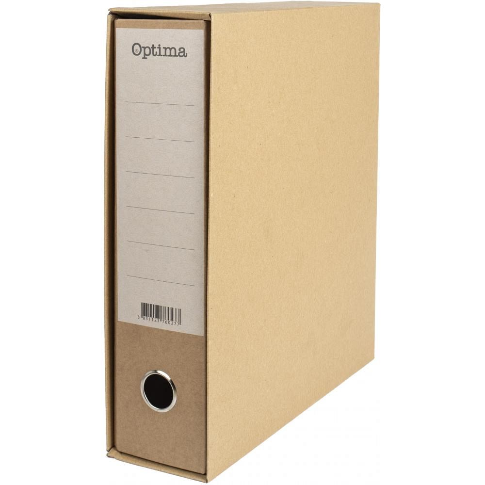 Registrator v škatli A4/80mm Optima Natur