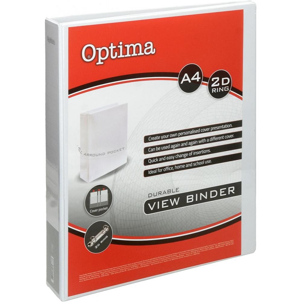 Rinčna mapa A4 za prezentacije Optima 2 D-rinki 38 mm