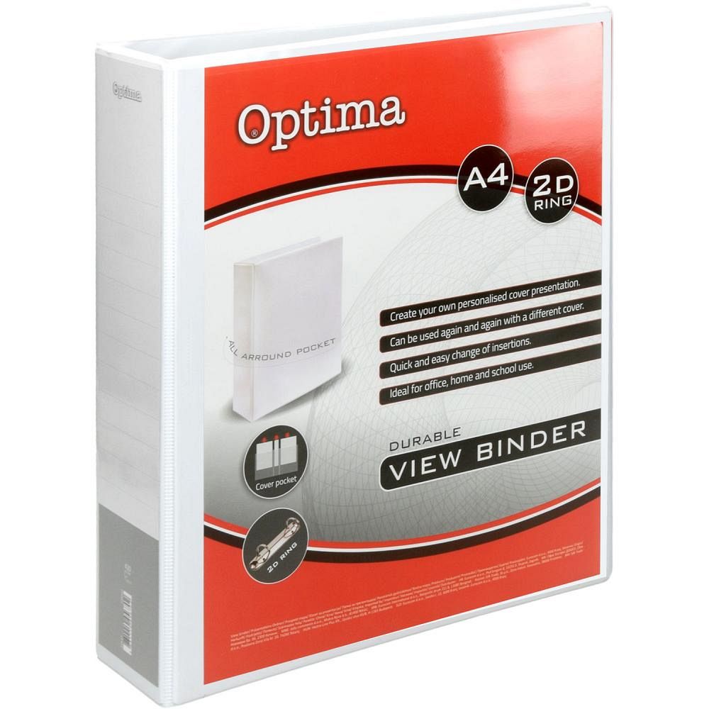 Rinčna mapa A4 za prezentacije Optima 2 D-rinki 75 mm