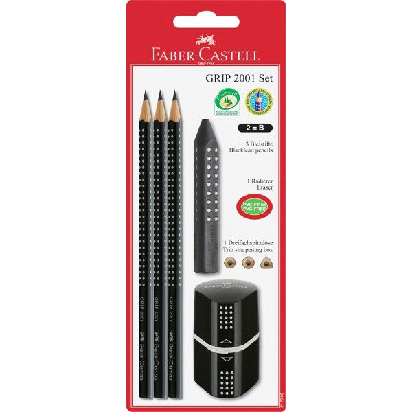 Set Faber-Castell Grip 2001 Črn