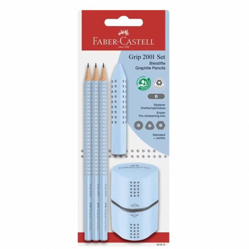Set Faber-Castell Grip 2001 Svetlo moder