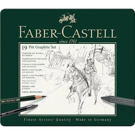 Set grafitnih svinčnikov Faber-Castell Pitt Graphite 19/1