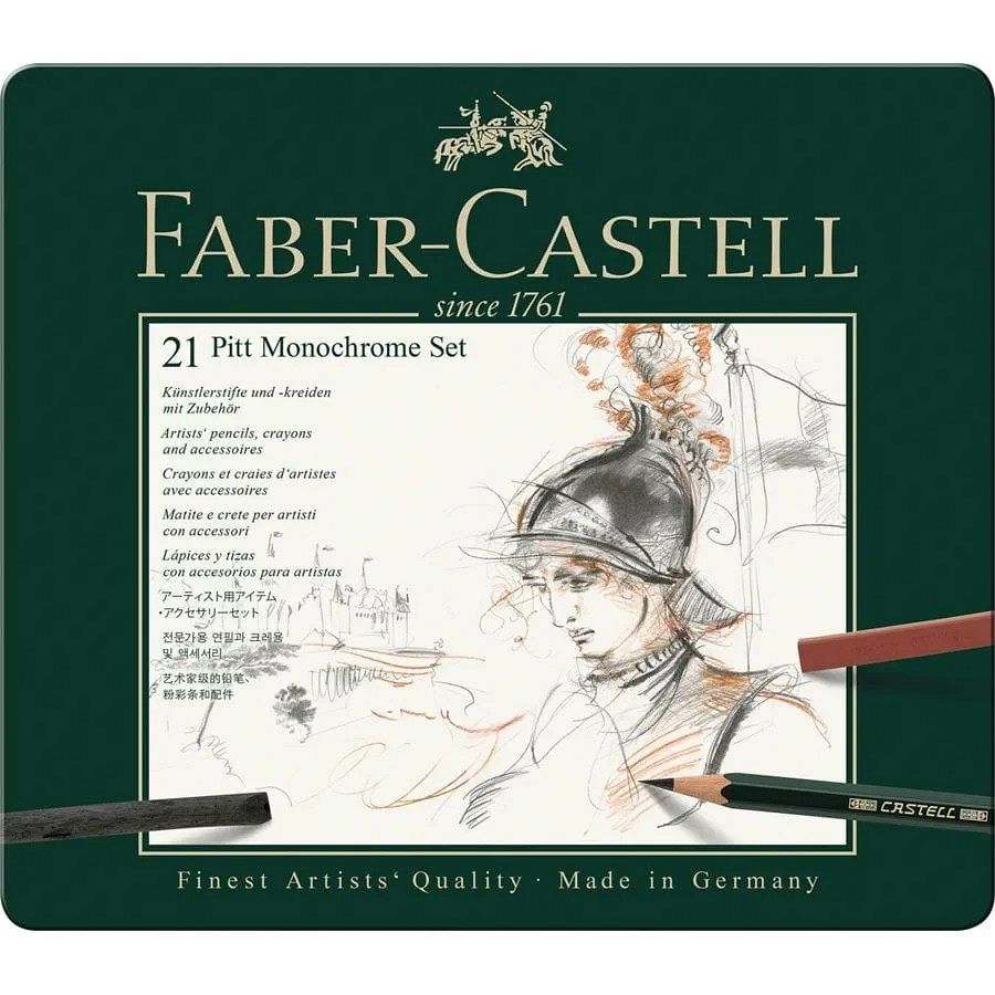 Set grafitnih svinčnikov Faber-Castell Pitt Monochrome 21/1
