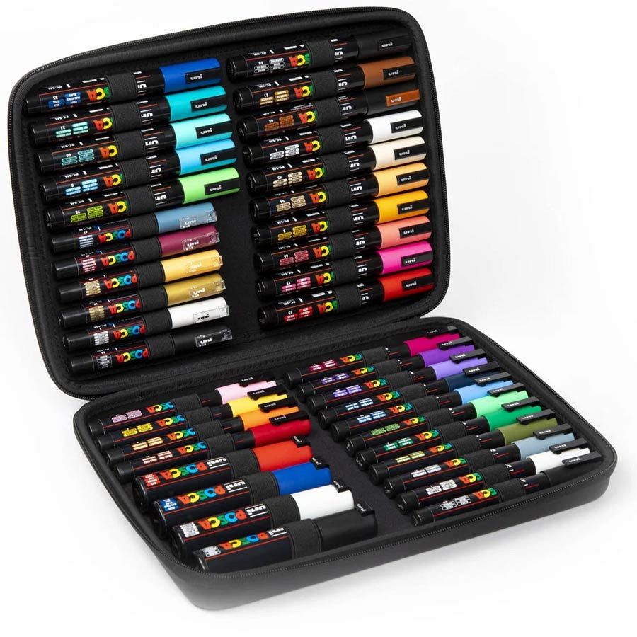 Set markerjev Posca Art Case 40/1 v peresnici
