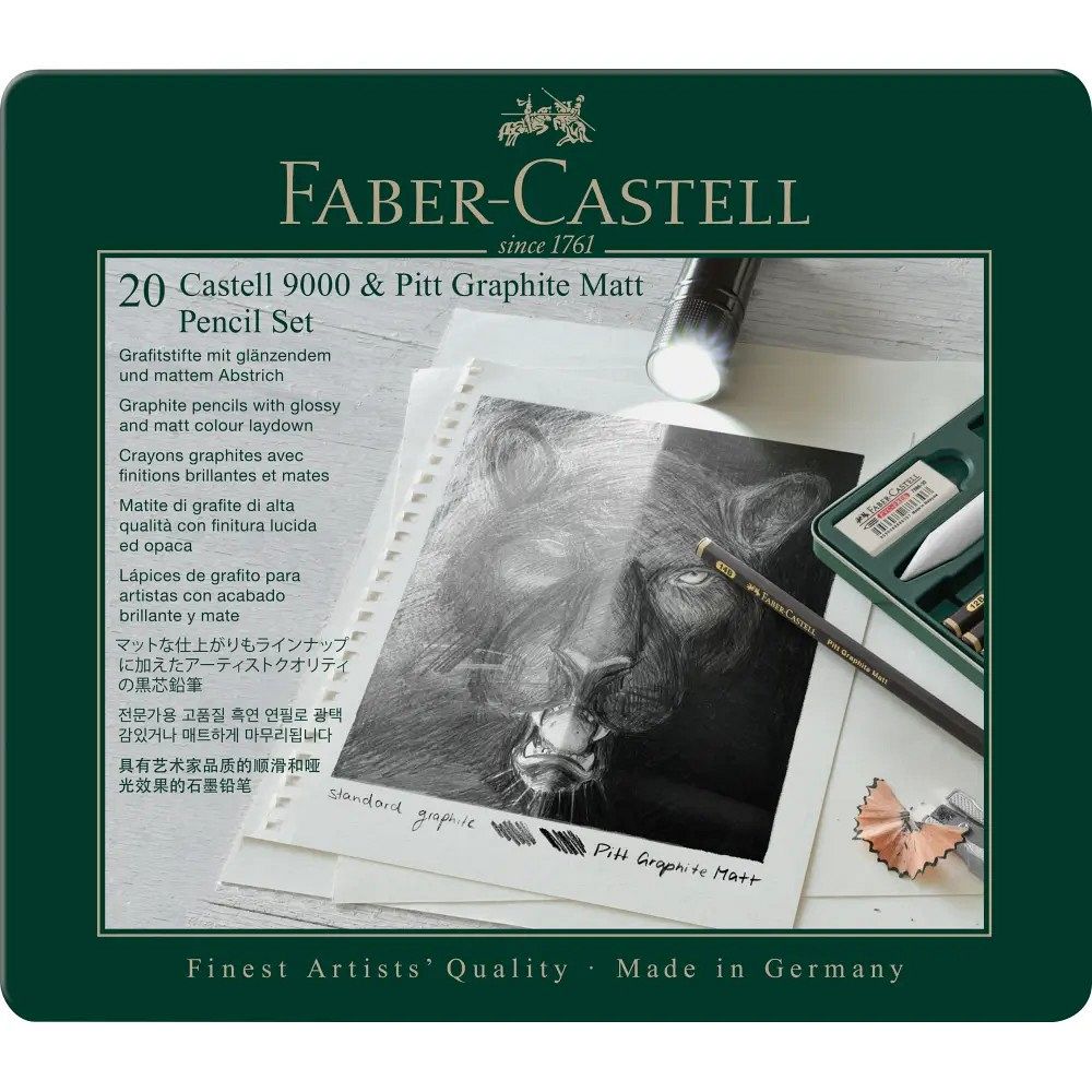 Set grafitnih svinčnikov Faber-Castell Castell 9000 