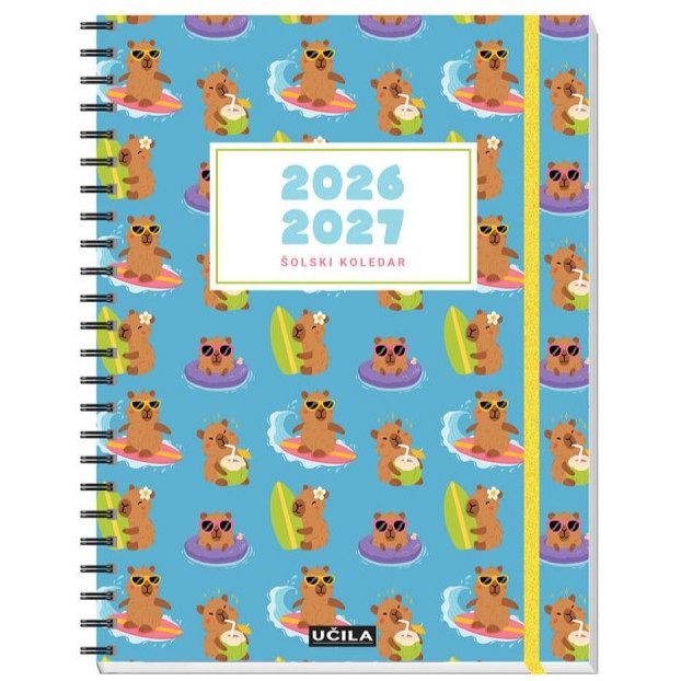 Šolski rokovnik 2026/2027 Učila Kapibare