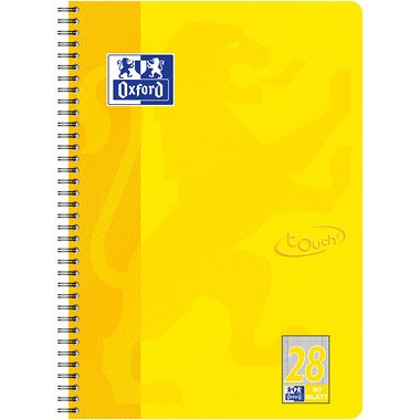 Spiralni blok A4  karo Oxford Yellow