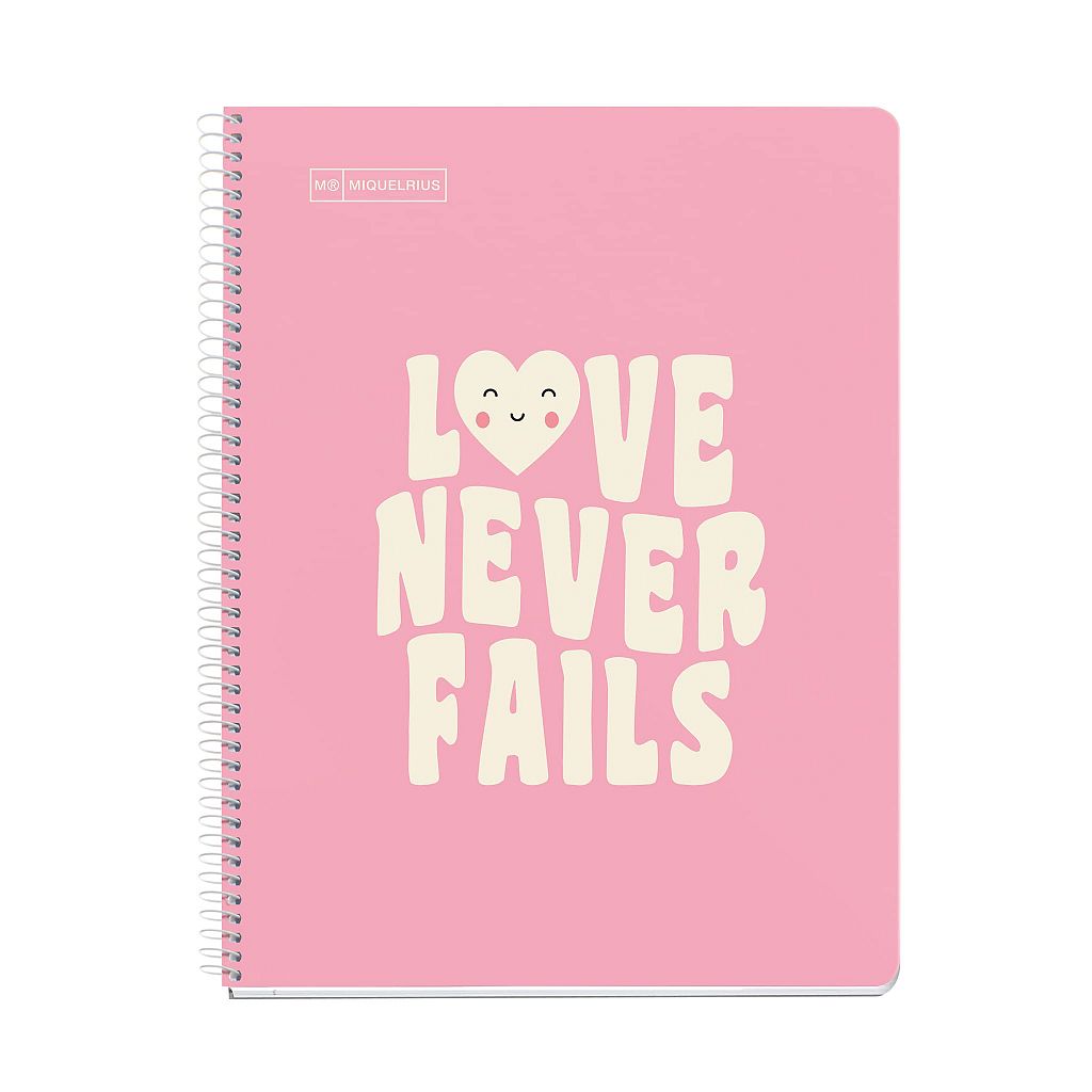 Spiralni zvezek A4 pike Miquelrius Love Never Fails