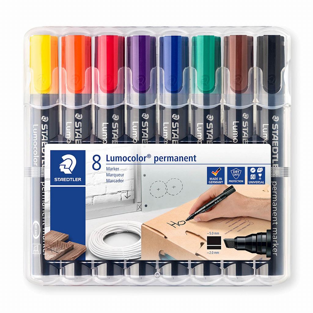 Flomastri Staedtler Lumocolor s poševno konico 8/1 