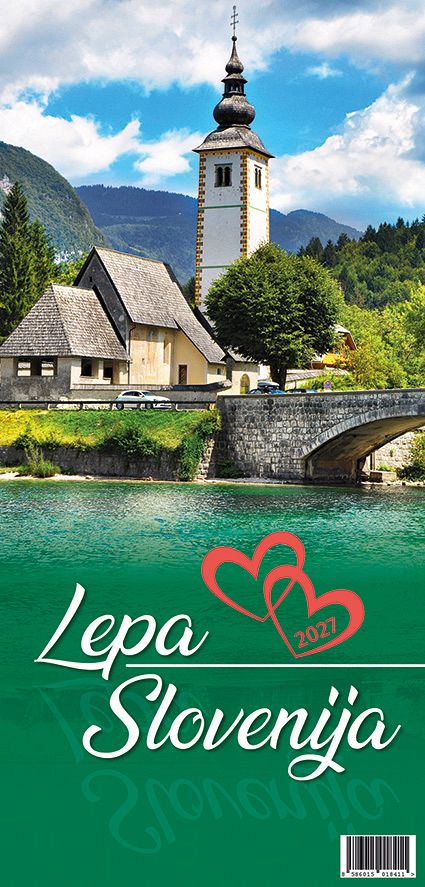 Koledar stenski 2027 JM Lepa Slovenija
