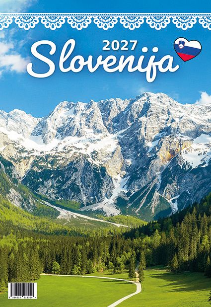Koledar stenski 2027 JM Slovenija