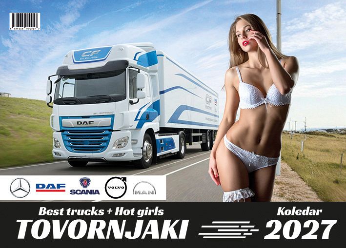 Koledar stenski 2027 JM Tovornjaki