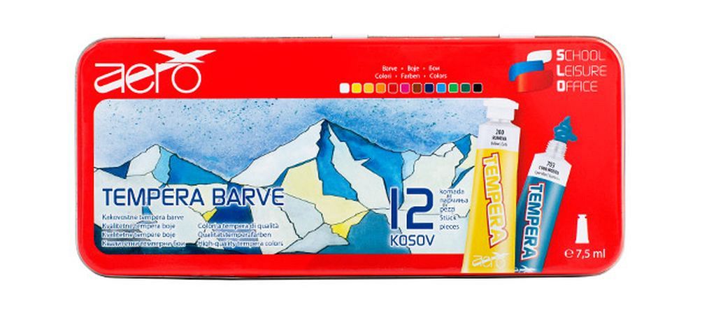 Tempera barve v tubi Aero Triglav 12/1