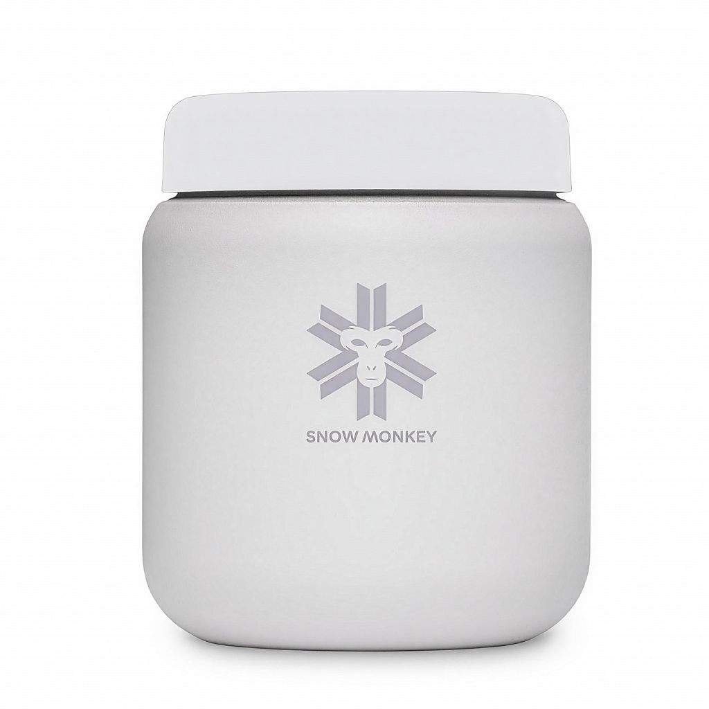 Termo posoda Snow Monkey Foodie Maxi 0.7 L Oblačno bela