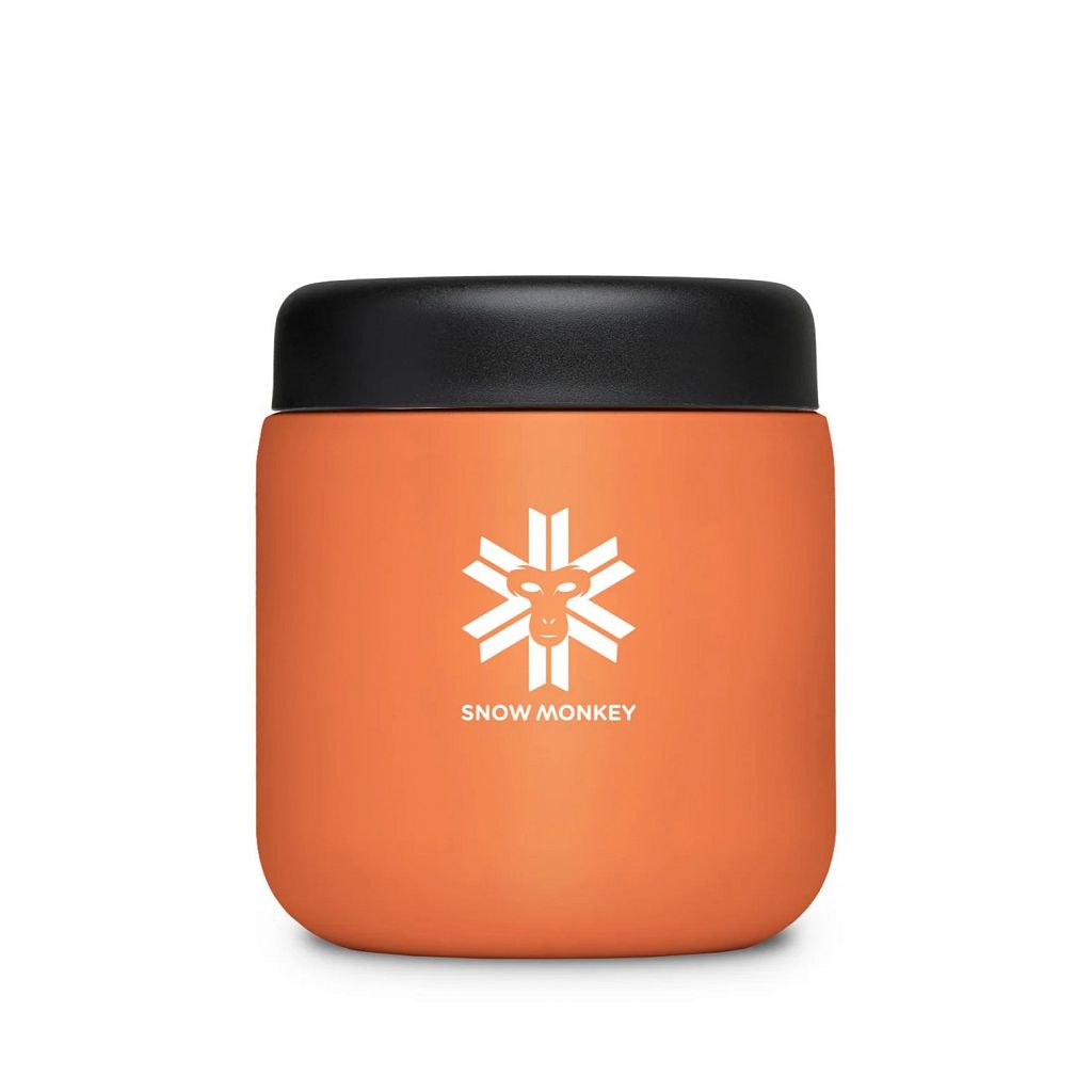 Termo posoda Snow Monkey Foodie Midi 0.48 L Oranžna