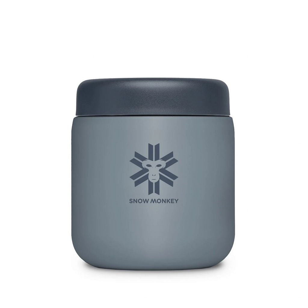 Termo posoda Snow Monkey Foodie Midi 0.48 L Sivo modra
