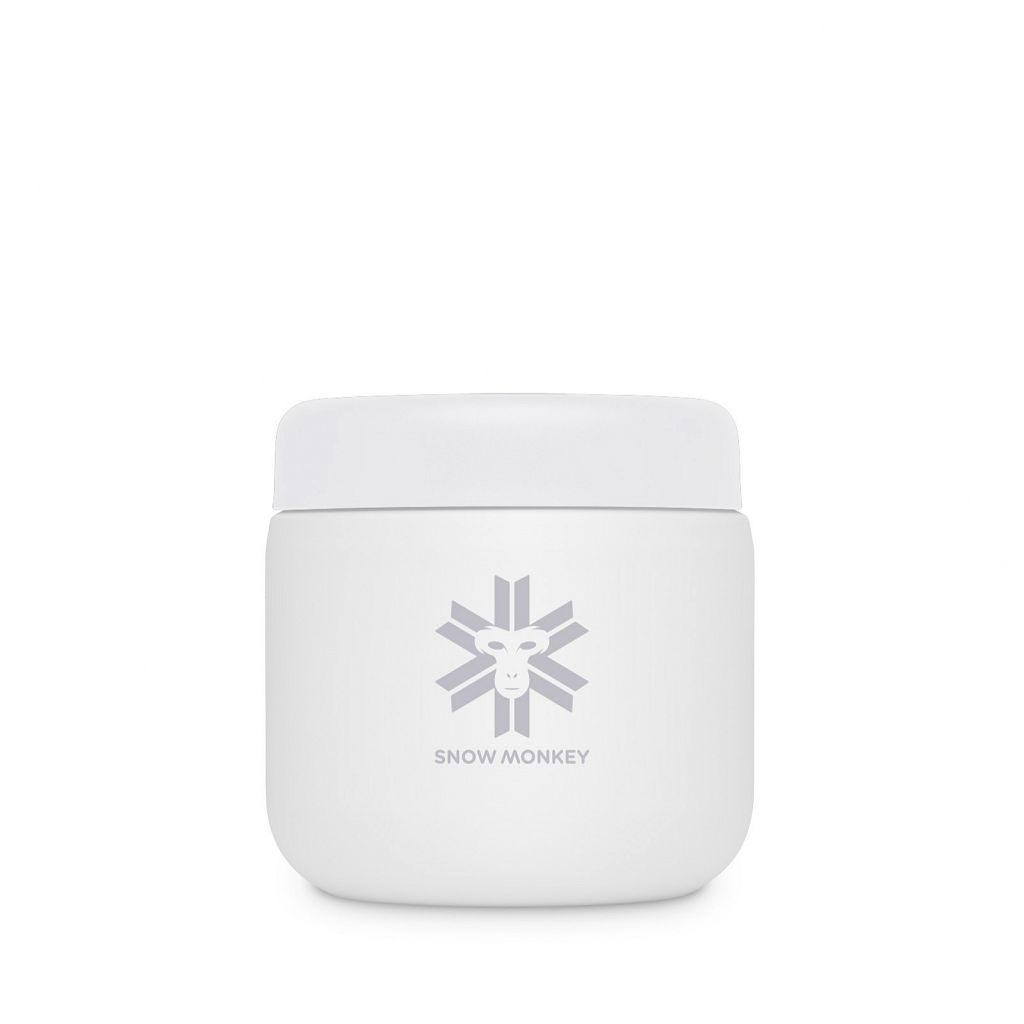 Termo posoda Snow Monkey Foodie Mini 0.35 L Oblačno bela