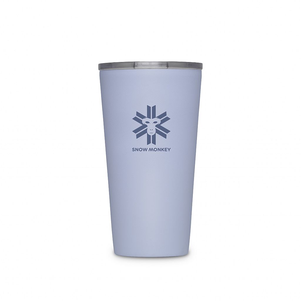 Termo lonček Snow Monkey Enjoyer 0.47 L Arktično moder