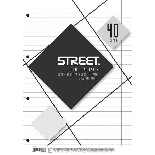 Vložni listi Street A4 črte 40L