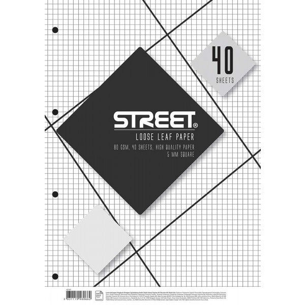 Vložni listi Street A4 karo 40L