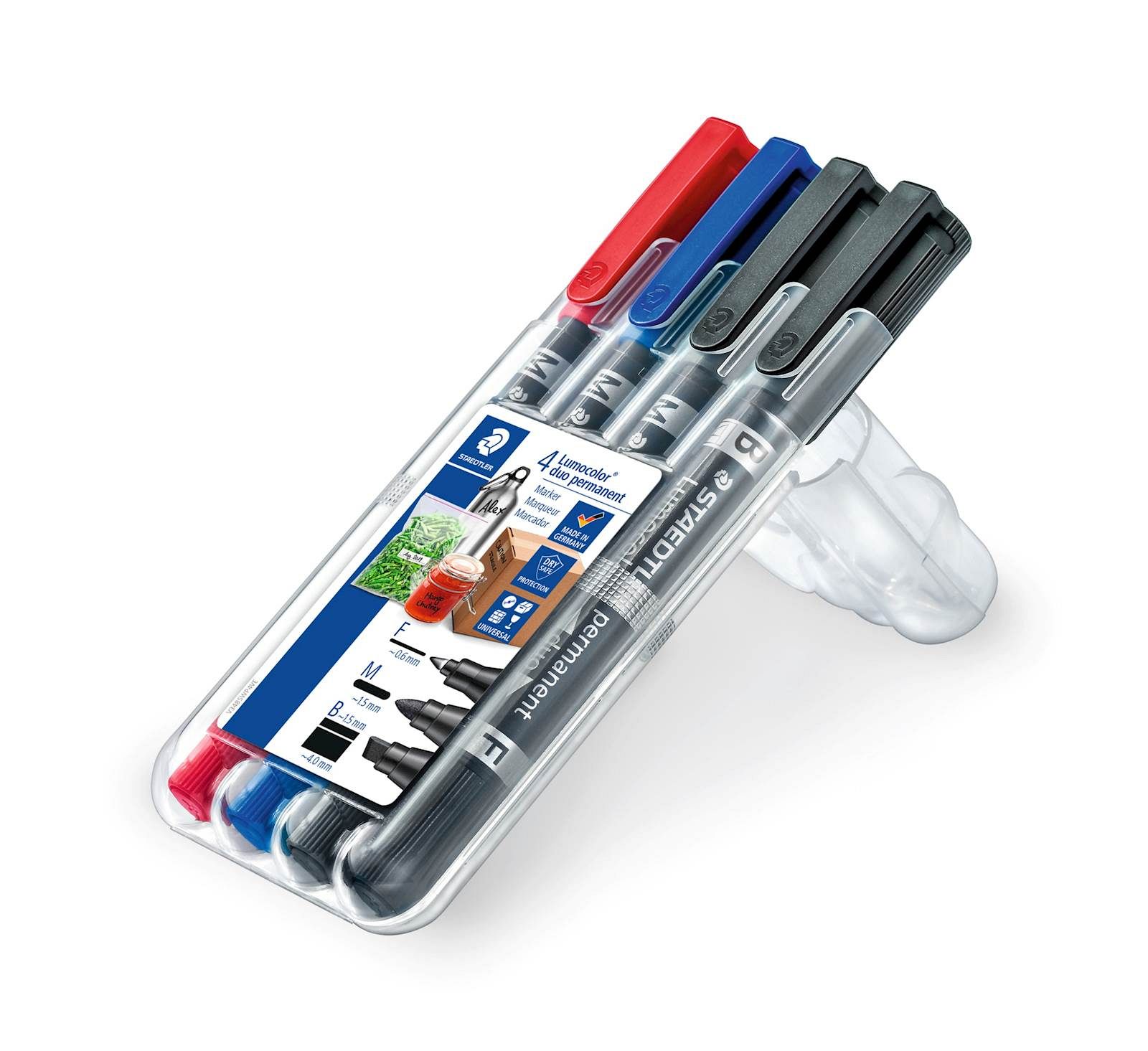 348 Staedtler Permanent Duo Pen In Red At JayJays Brecon