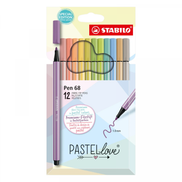 Flomastri Stabilo Pen 68 12/1 Pastel