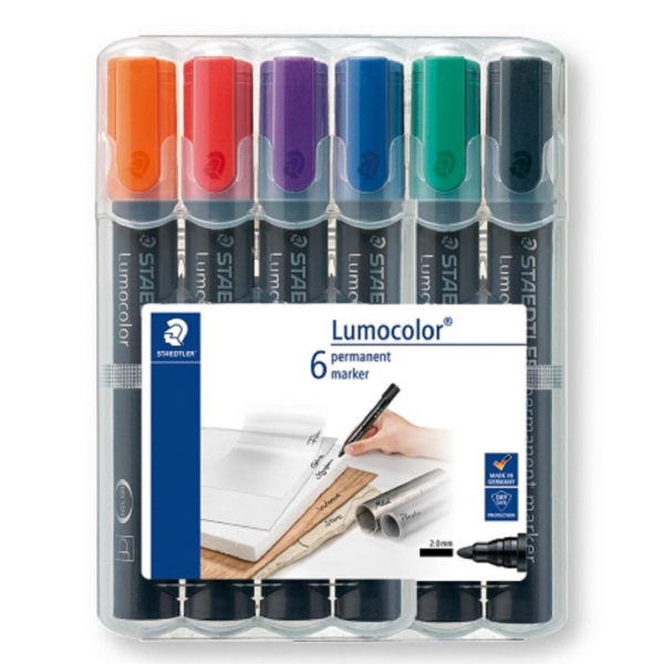 Flomastri Staedtler Lumocolor s poševno konico 6/1  