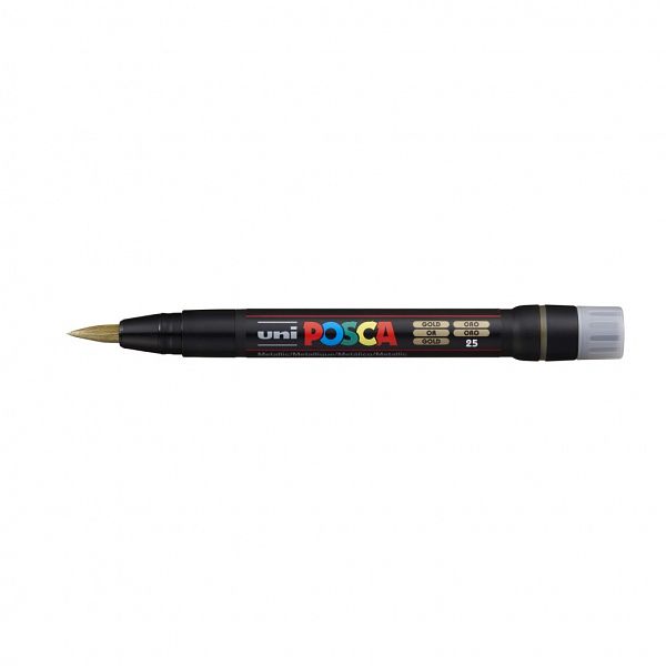 Marker Posca Brush PCF-350 Zlat