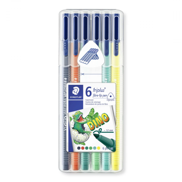 Flomastri Staedtler Triplus Dinosaurus 6/1 PVC