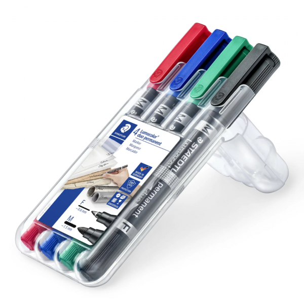 Flomastri Staedtler Lumocolor Duo 4/1 