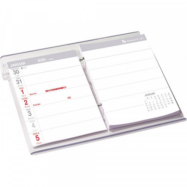 Namizni koledar Pleksi knjiga 2026