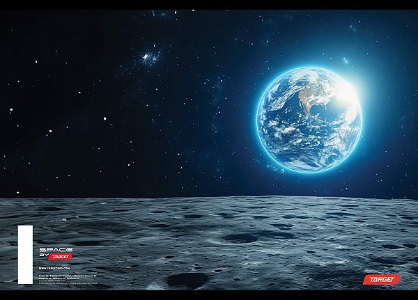 Zvezek A4 brezčrten Target Space 54L