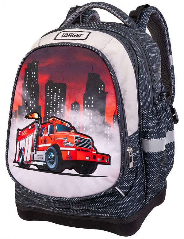 Šolska torba Target Superlight 2 Face Petit Firetruck/Police