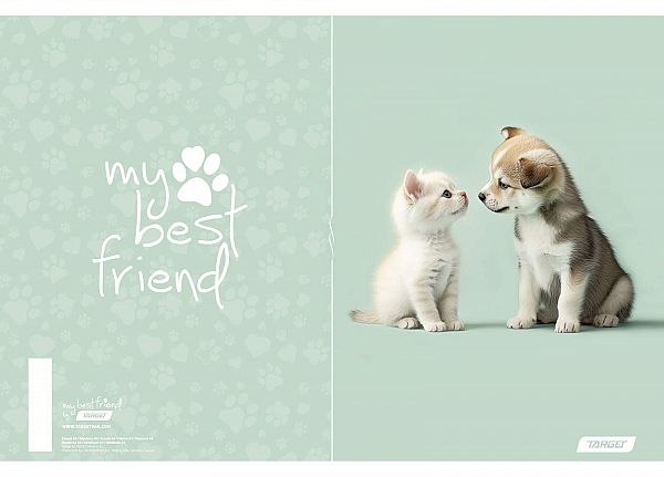 Zvezek A4 karo Target My Best Friend 54L