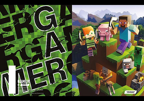 Zvezek A5 črtasti Target Gamer 54L
