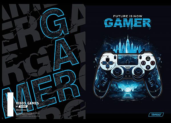 Zvezek A4 črte Target Gamer 54L