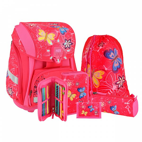 Šolski 5-delni set Smart Premium Butterfly