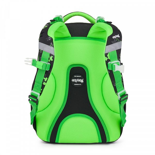 Šolska torba Oxybag Next Green Cube
