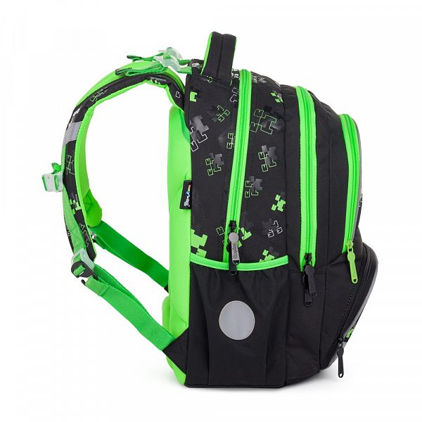 Šolska torba Oxybag Next Green Cube