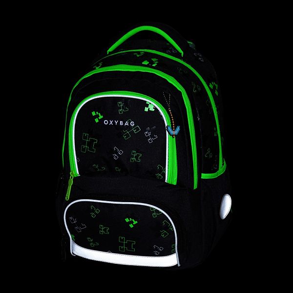 Šolska torba Oxybag Next Green Cube
