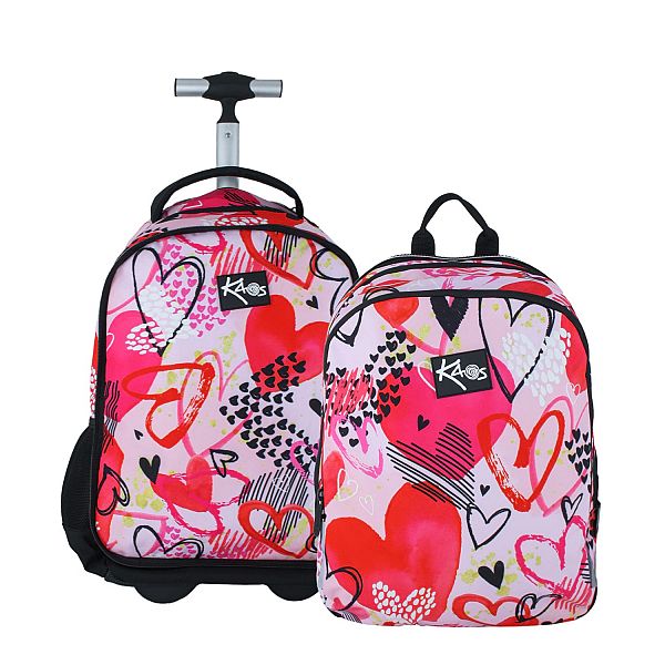 Nahrbtnik na kolesih Kaos Trolley 2v1 Heart Queen
