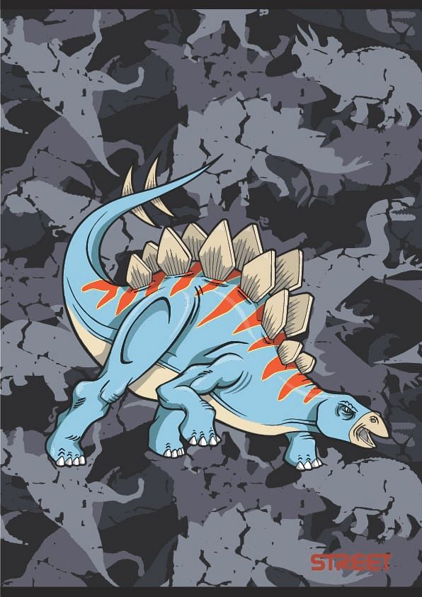 Zvezek A4 brezčrten Street Dinosaurus 54L